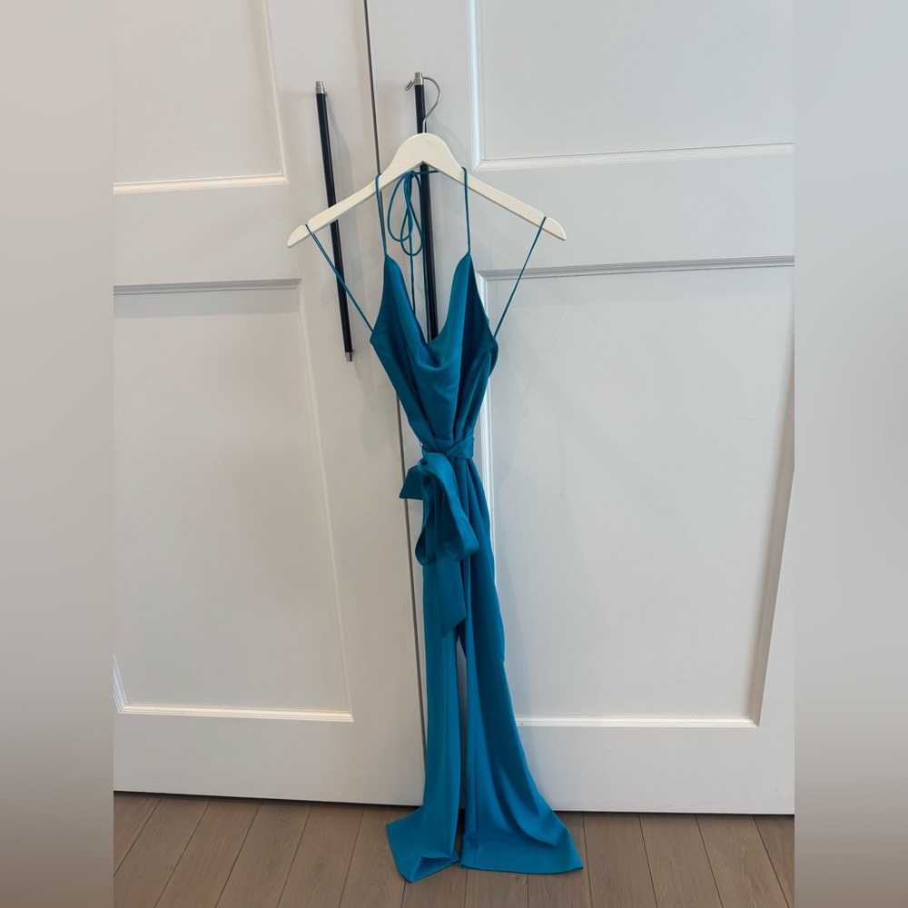 Alice & Olivia jumpsuit, spaghetti strings, cowl neck, like new